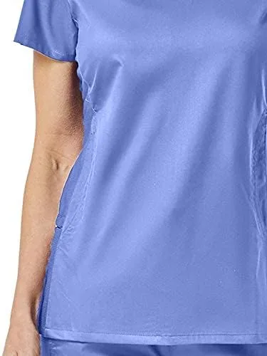 Miniatura 5 de EON Coolmax - Top de malla con cuello en V para mujer