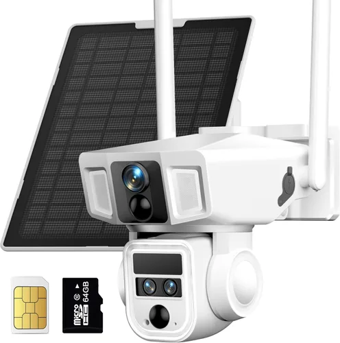 Miniatura 9 de Cámara de seguridad celular 4G LTE para exteriores, cámara solar inalámbrica de 10x zoom óptico 4K, 12000mAh, sin WiFi o modo WiFi 2, cámara