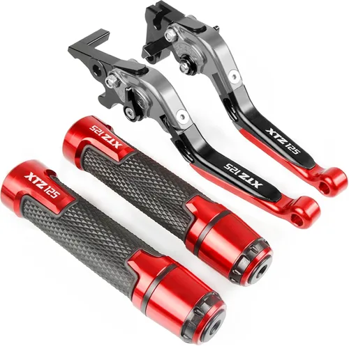 Miniatura 22 de Palancas manillar para Yamaha XTZ125 XTZ 125 2014 2015 2016 2017 2018 motocicleta ajustable plegable freno embrague palancas manillar mano apretones