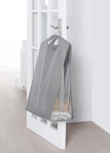 Miniatura 5 de STORAGE MANIAC Paquete de 2 cestas colgantes para la ropa, bolsa de malla frontal transparente, canasta delgada, cesta doble colgante para armario