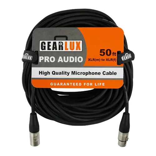 Miniatura 23 de Gearlux – Cable de micrófono XLR, completamente balanceado, macho a hembra, 25 pies - Paquete de 3
