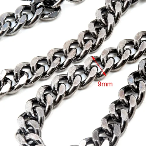 Miniatura 10 de Double K Basic Strong Strap Biker Trucker Key Jean Wallet Chain (17"/21") SLV/BLK CS146MLT
