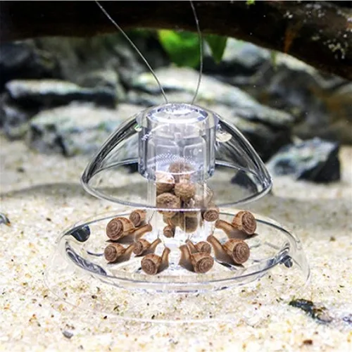Miniatura 8 de Trampa de caracoles de plástico para acuario para pecera, atrapa caracol transparente, caja de captura planaria de sanguijuela para plantas