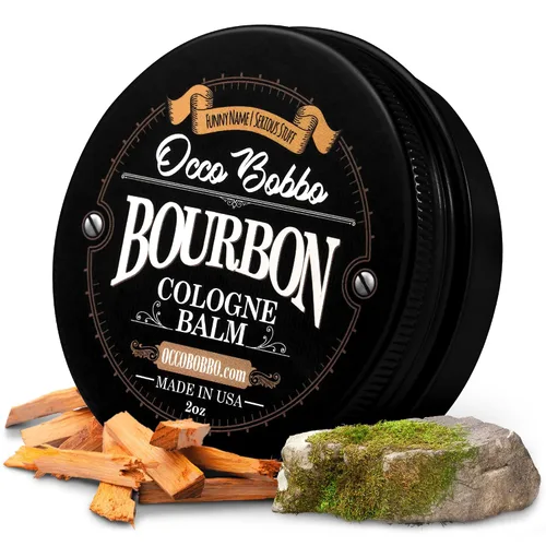 Miniatura 8 de Handy Hound Occo Bobbo Colonia sólida para hombres, aroma a bourbon y sándalo, bálsamo concentrado de 0.5 onzas, mezcla suave de barril de roble