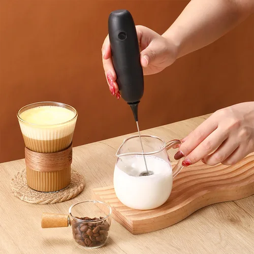 Miniatura 2 de Mini varita espumadora de leche de mano, mezclador de bebidas de acero inoxidable, regalo ideal para espumador de café, máquina de espuma de mano