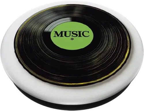 Miniatura 2 de Green Vinyl Record Player Vinyl Collector Retro Music Lover PopSockets Adhesive PopGrip
