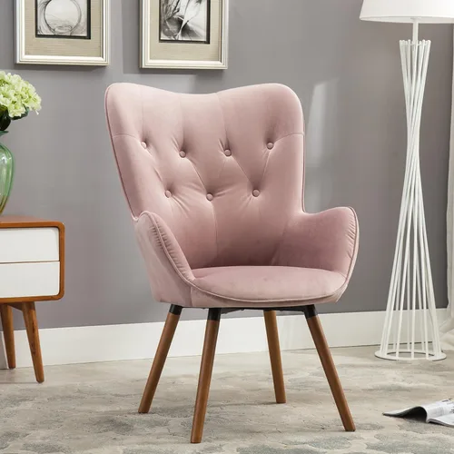 Miniatura 13 de Roundhill Furniture - Silla decorativa doarnin contemporánea de terciopelo sedoso con respaldo de botones, Tela, Chocolate