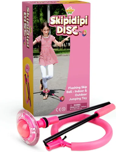 Miniatura 7 de IPIDIPI TOYS - Pelota de salto retro intermitente rosa, juguete de tobillo, cuerda para saltar, mejora la coordinación, haz ejercicio de la manera