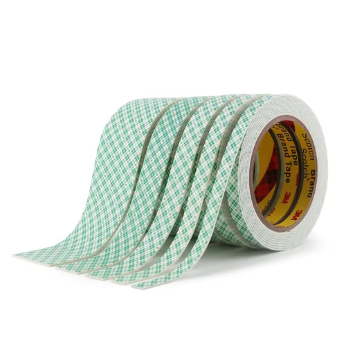 Miniatura 6 de Cinta de espuma de doble cara 0.39" x 10 pies Fabricada con cinta de espuma 3M de pelar y pegar Cinta de montaje Cinta de doble capa de uretano