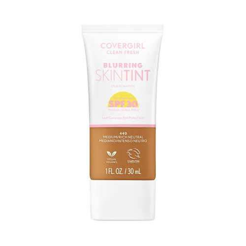 Miniatura 12 de COVERGIRL Clean Fresh - Tinte para piel borrosa con SPF 30, 420 luz/medio neutro, base líquida, acabado mate suave, suaviza, ilumina, difumina