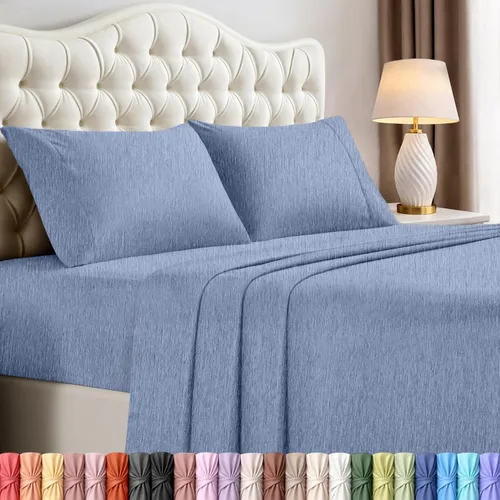 Miniatura 9 de Juego de sábanas King de Utopia Bedding – Juego de 4 sábanas para cama King, microfibra suave y transpirable, incluye 1 sábana bajera, 1 sábana Beige