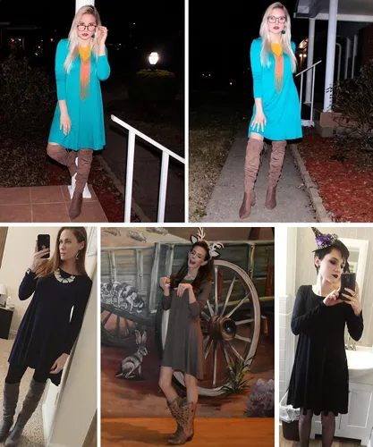 Miniatura 6 de HiMONE Womens 2023 Long Sleeve Pocket Casual Loose T-Shirt Dress