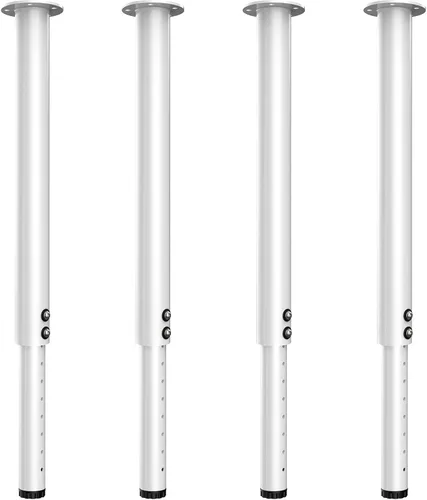 Miniatura 11 de Patas de mesa ajustables, patas de escritorio de metal de altura ajustable, patas ajustables para mesa, computadora, escritorio, mesa de comedor