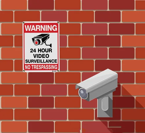 Miniatura 7 de Cámaras de seguridad de advertencia en uso, señal de videovigilancia de 24 horas, 10 x 14 pulgadas, tinta UV de aluminio, impresa, 4-paquete
