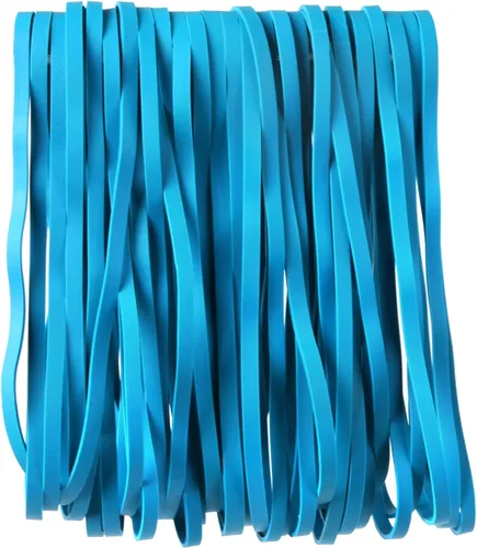 AMUU Bandas de goma de 8 pulgadas, paquete de 50 bandas de goma grandes para botes de basura, bandas de goma elásticas para suministros de oficina,