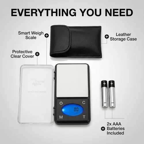 Miniatura 2 de Smart Weigh ZIP600 - Báscula digital ultradelgada de bolsillo de 21.16 oz por 0.00 oz con función de conteo, escala de gramos y escala de onzas