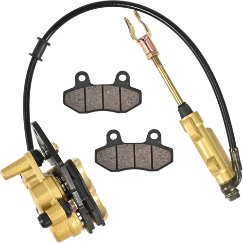 Trkimal Conjunto de cilindro maestro de freno de disco trasero para ATV Apollo Atomik Ssr Pit Dirt Bike Buggies Go kart 50cc 70cc 90cc 110cc 125cc