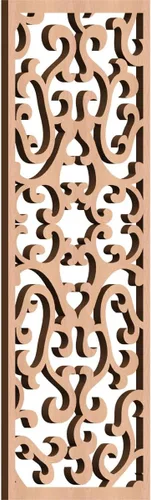 Miniatura 163 de Smithfield Paneles de pared decorativos de madera con calado, 13 3/8 pulgadas de ancho x 34 3/8 pulgadas de alto x 3/8 de alto, roble rojo rojo