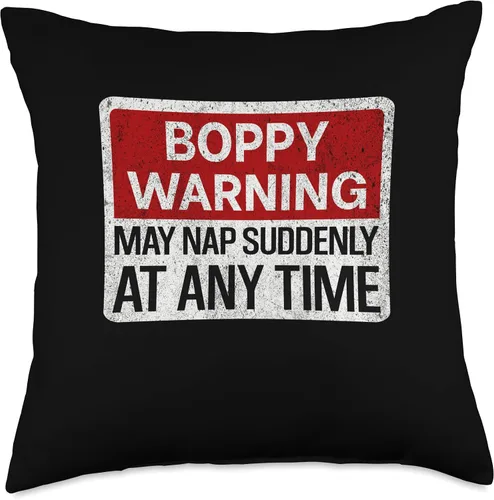 Miniatura 5 de Funny Mens Grandpa Humor Jokes For Boppy Divertido letrero de advertencia de Boppy para hombre, con texto en inglés "May Nap Suddenly at Any Time