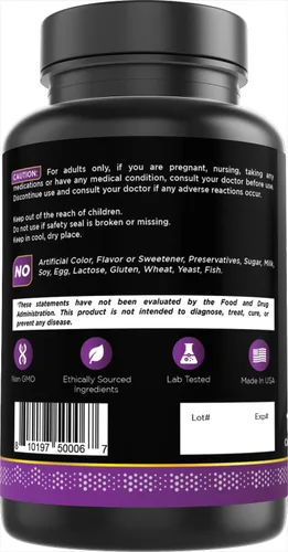 Miniatura 6 de Oxify Ácido alfa lipoico 600 mg 120 cápsulas Sin gluten, sin OMG Suplemento fabricado en Estados Unidos