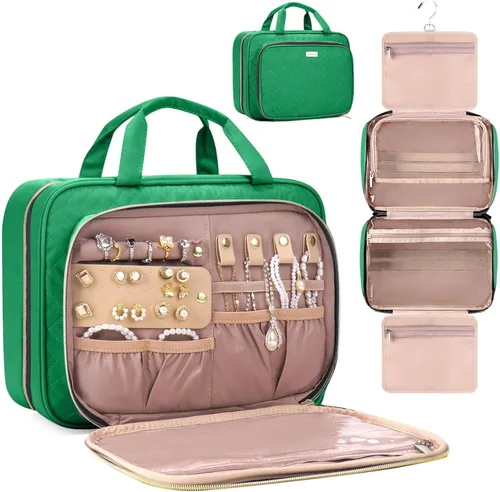 Miniatura 8 de Neceser de viaje con organizador de joyas, Beige