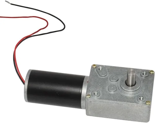 Miniatura 6 de Pequeño motor de engranaje helicoidal reversible de 35 RPM DC de alto par de 12 voltios para reemplazo de impulsión de barbacoa