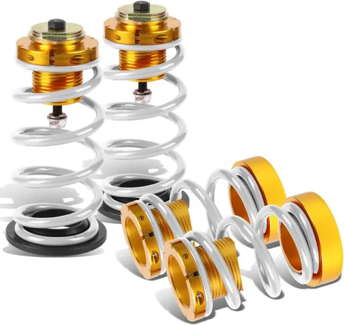 Miniatura 8 de DNA MOTORING Kit de resorte de mangas coilover de suspensión de 4 piezas compatible con 06-11 Civic, negro, COIL-HC06-BK