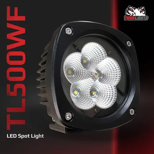 Miniatura 5 de TIGERLIGHTS TL500WF - Luz de inundación ancha compacta LED de 50 W, 9 V, compatible con/reemplazo para Caterpillar AP-1000D, AP-1055D, AP-500E