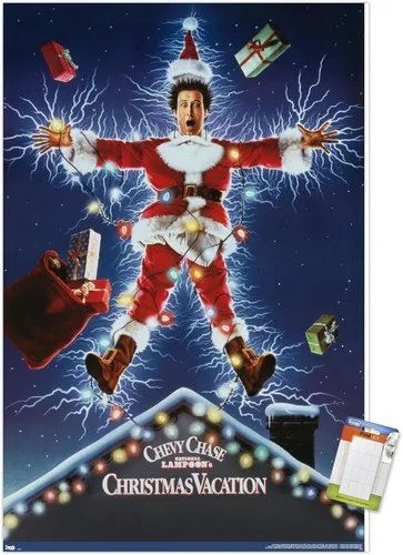Miniatura 12 de National Lampoon's Christmas Vacation - Póster de pared de una hoja, 34 pulgadas de largo x 22.4 pulgadas de ancho, versión enmarcada en negro
