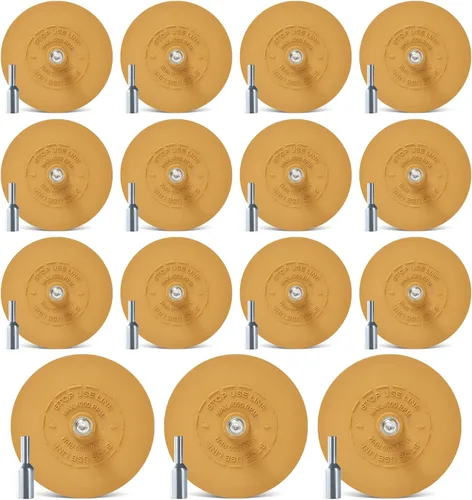 Miniatura 10 de Paquete de 4 ruedas de goma de borrar removedor de calcomanías, rueda de goma de borrar removedora de adhesivos para automóviles, herramienta