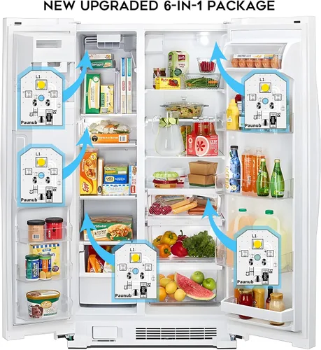 Miniatura 3 de Nuevo reemplazo de luz LED para refrigerador WR55X11132 GE, compatible con WR55X25754 WR55X26486 WR55X30602 EAP12172918 4590213 AP6261806