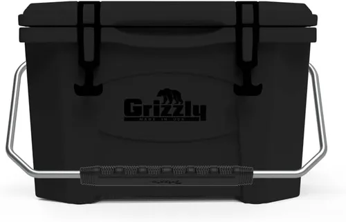 Grizzly 20 Cooler | Cofre de hielo de 20 cuartos de galón duradero con aislamiento rotomoldeado | Fabricado en Estados Unidos | Garantía de por vida