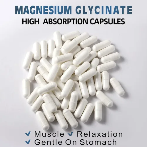 Miniatura 7 de Glicinato de magnesio 400 mg por porción, 100% quelado para una alta absorción, suave para el estómago, sin OMG, 90 cápsulas vegetarianas
