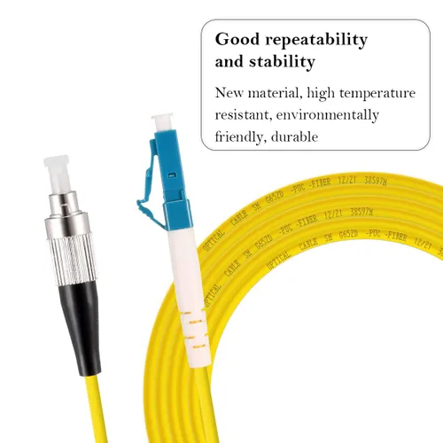 Miniatura 2 de Cable de conexión de fibra óptica LC a FC, 9.8 ft (9.8 pies) LC-FC Cable de fibra de puente simple monomodo - Cable de fibra óptica de modo único