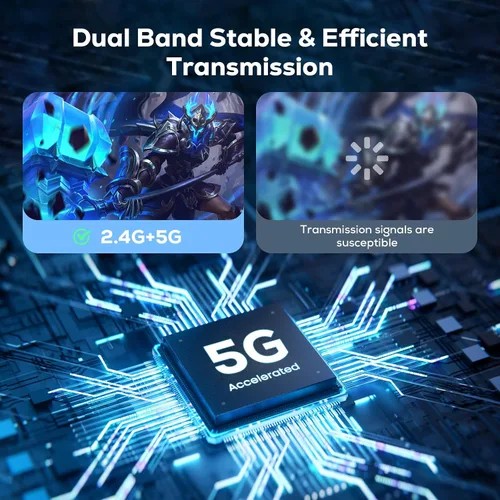 Miniatura 6 de Transmisor y receptor HDMI inalámbrico 4K, extensor de 165 pies/50 M, adaptador de banda dual de 2.4G/5G, entrada de decodificación 4K salida 2160P