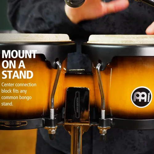 Miniatura 5 de Meinl Percussion HB100SNT-M bongós de madera natural de 6 3/4 y 8 pulgadas, Vintage Sunburst