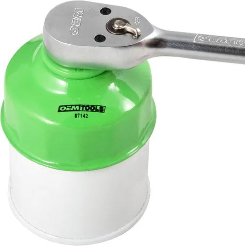 Miniatura 6 de OEMTOOLS 87142 Llave de filtro de aceite de 14 flautas de 2.559 in, removedor de filtro de aceite para automóvil económico, evita el deslizamiento