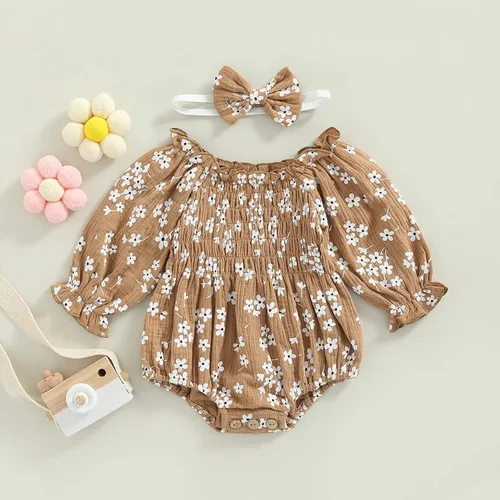 Miniatura 3 de JLKGICF Mameluco floral para bebé recién nacido, con tirantes delgados, de una pieza, pantalones cortos, ropa general de verano