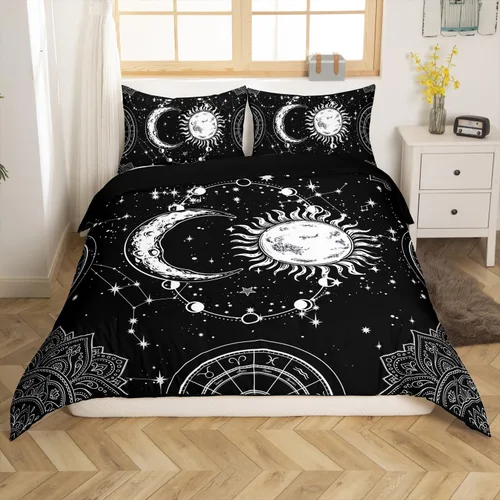 Miniatura 33 de Feelyou Juego de ropa de cama con patrón de sushi, funda de edredón de estilo japonés para niños, niñas, adolescentes, funda de edredón con temática