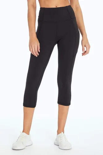 Miniatura 2 de Jessica Simpson Sportswear Leggings capri con bolsillo para control de abdomen para mujer