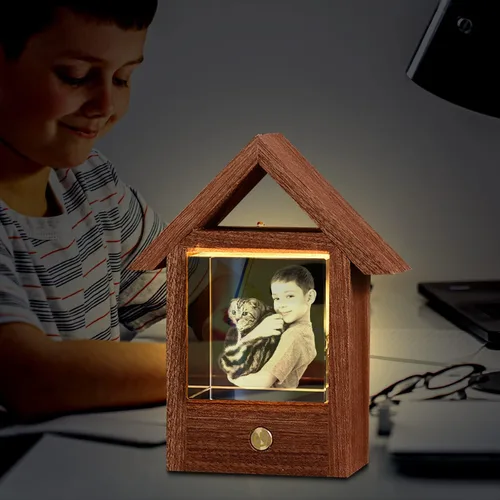 Miniatura 3 de Foto de cristal personalizada, regalos personalizados con tu propia foto para mamá, papá, pareja, familia, impresión en color personalizada, regalos