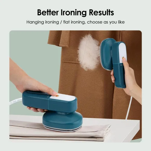 Miniatura 6 de Vaporizador de ropa de vapor de mano portátil para viajes en casa para planchar ropa planchado húmedo seco caliente máquina de planchar plegado mini