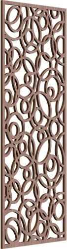 Miniatura 173 de Latrobe Paneles de pared decorativos de madera con calado, 9 3/8 pulgadas de ancho x 24 3/8 pulgadas de alto x 3/8 de alto, roble rojo rojo (Red Oak)