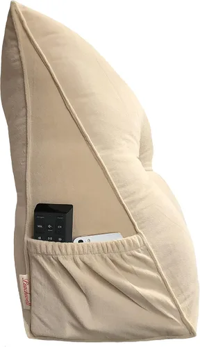 Miniatura 3 de Peachwell Almohada triangular de lectura para reposo en cama, cojín reforzador grande para cabecero, respaldo, almohada de cuña con funda extraíble