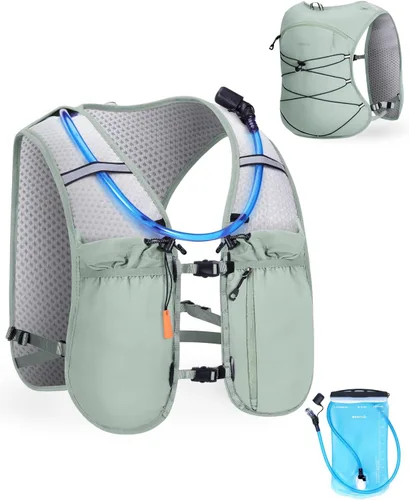 Miniatura 10 de ECOHUB Mochila de hidratación para correr, mochila ligera de hidratación para senderismo, ciclismo, maratón, mochila para mujeres y hombres