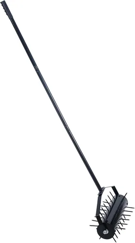 Miniatura 5 de Aireador manual de césped de 58 pulgadas con mango para un fácil montaje, herramienta de empuje para el hogar y rodillo de patio promueve