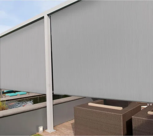 Miniatura 6 de Coarbor - Persianas enrollables para exteriores para el porche, patio, persiana de exterior, persiana enrollable, gris