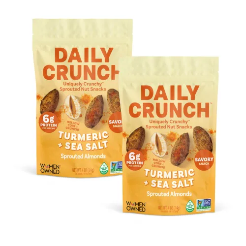 Miniatura 9 de Daily Crunch Almendras germinadas y nueces deshidratadas para un crujido único, apto para dieta cetogénica, sin OMG, sin gluten, 4 onzas
