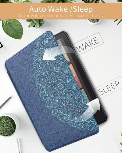 Miniatura 4 de WALNEW Funda para Kindle Paperwhite de 7" de 12ª generación 2024 y Kindle Colorsoft Signature Edition, funda protectora de piel sintética prémium