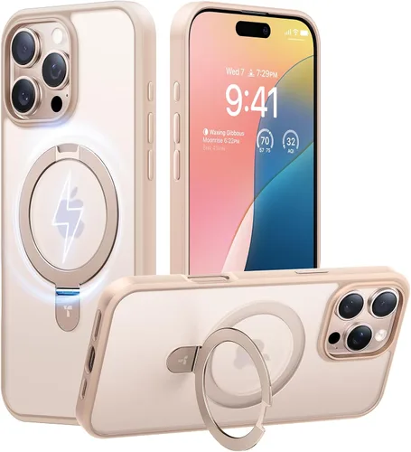 Miniatura 26 de TORRAS Funda magnética con función atril para iPhone 13/iPhone 14 [compatible con MagSafe], soporte resistente y versátil, grado militar, a prueba